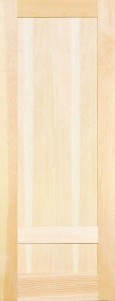 WDMA 12x80 Door (1ft by 6ft8in) Interior Barn Paint grade 7923 Wood 2 Panel Transitional Shaker Single Door 1