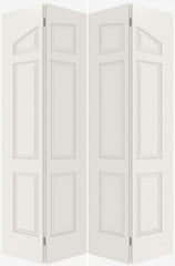 WDMA 20x80 Door (1ft8in by 6ft8in) Interior Bifold Smooth 6060 MDF Pair 6 Panel Arch Panel Double Door 2