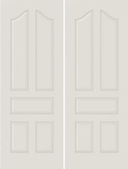 WDMA 20x80 Door (1ft8in by 6ft8in) Interior Barn Smooth 5050 MDF 5 Panel Arch Panel Double Door 1