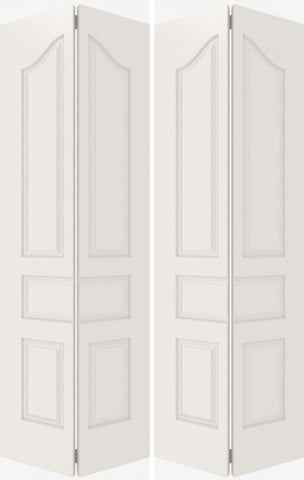 WDMA 20x80 Door (1ft8in by 6ft8in) Interior Barn Smooth 5050 MDF 5 Panel Arch Panel Double Door 2