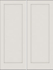 WDMA 20x80 Door (1ft8in by 6ft8in) Interior Barn Smooth 1010 MDF 1 Panel Shaker Double Door 1