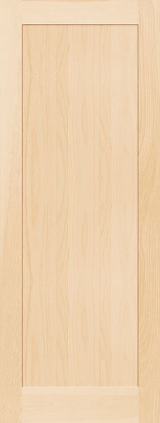 WDMA 24x84 Door (2ft by 7ft) Interior Pocket Paint grade 7910 Wood 1 Panel Contemporary Modern Shaker Single Door 1