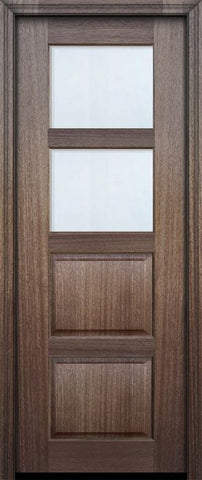 WDMA 30x96 Door (2ft6in by 8ft) Exterior Mahogany 96in 2 lite TDL Continental DoorCraft Door w/Bevel IG 2