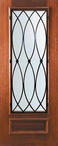 WDMA 32x80 Door (2ft8in by 6ft8in) Exterior Mahogany 80in 3/4 Lite La Salle Door 1
