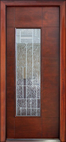 WDMA 34x78 Door (2ft10in by 6ft6in) Exterior Mahogany Milan Corsico Single Door R 1