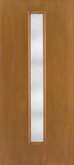 WDMA 34x80 Door (2ft10in by 6ft8in) Exterior Oak Fiberglass Door Linea Centered Chord 6ft8in 2
