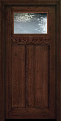 WDMA 36x80 Door (3ft by 6ft8in) Exterior Mahogany 36in x 80in Craftsman 1 Lite Door 1