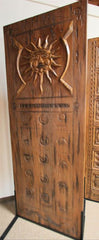 WDMA 36x84 Door (3ft by 7ft) Exterior Mahogany Mexican Style Single Door Hand Carved Aztec Motifs  2