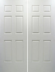 WDMA 40x96 Door (3ft4in by 8ft) Interior Barn Smooth 96in Colonist Solid Core Double Door|1-3/8in Thick 1