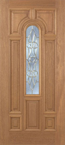 WDMA 42x80 Door (3ft6in by 6ft8in) Exterior Mahogany Revis Single Door w/ L Glass - 6ft8in Tall 1