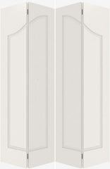 WDMA 44x80 Door (3ft8in by 6ft8in) Interior Swing Smooth 1090 MDF Pair 1 Panel Arch Panel Double Door 2