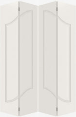 WDMA 44x80 Door (3ft8in by 6ft8in) Interior Bypass Smooth 1080 MDF Pair 1 Panel Arch Panel Double Door 2