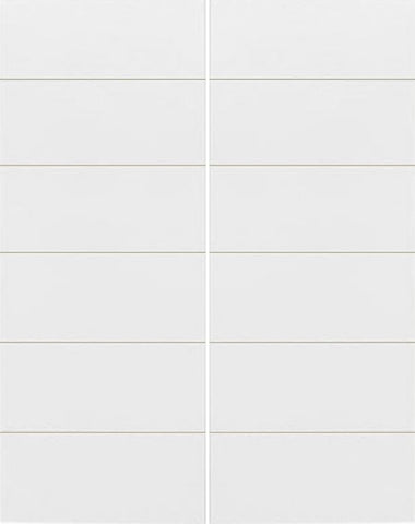 WDMA 48x80 Door (4ft by 6ft8in) Interior Swing Hardboard 80in Sevilla Solid Core HD Fiber Double Door|1-3/8in Thick 1