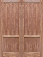 WDMA 48x80 Door (4ft by 6ft8in) Interior Barn Walnut 2-Panel Solid Shaker Style Double Door SH-17 1