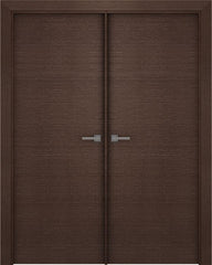 WDMA 48x80 Door (4ft by 6ft8in) Interior Pocket Wenge Prefinished Maya Modern Double Door 1
