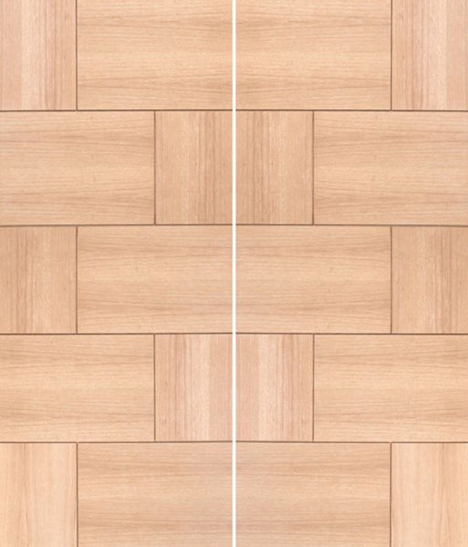 WDMA 48x80 Door (4ft by 6ft8in) Interior Barn Oak Contemporary Modern White Double Door MD 16 1