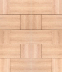 WDMA 48x80 Door (4ft by 6ft8in) Interior Barn Oak Contemporary Modern White Double Door MD 16 1