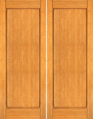 WDMA 48x96 Door (4ft by 8ft) Interior Swing Bamboo BM-30 Contemporary 1 Panel Modern Double Door 1