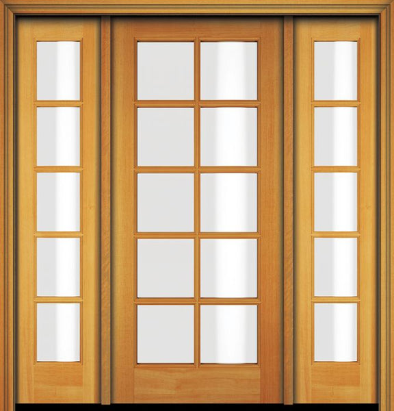 WDMA 52x80 Door (4ft4in by 6ft8in) French Fir 80in 10 Lite Single Door/2side 1