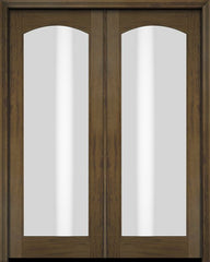 WDMA 52x96 Door (4ft4in by 8ft) Patio Swing Mahogany Full Arch Lite Exterior or Interior Double Door 3