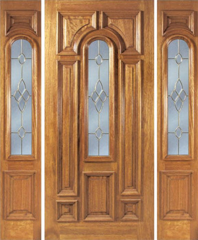 WDMA 54x80 Door (4ft6in by 6ft8in) Exterior Mahogany Ironbark Single Door/2side w/ C Glass 1