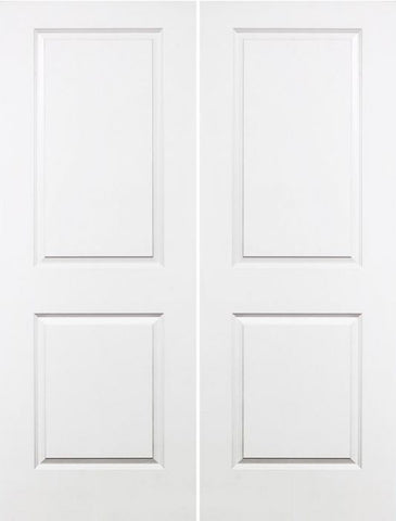 WDMA 60x80 Door (5ft by 6ft8in) Interior Barn Smooth 80in Carrara Solid Core Double Door|1-3/4in Thick 1