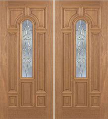 WDMA 60x80 Door (5ft by 6ft8in) Exterior Mahogany Revis Double Door w/ OL Glass - 6ft8in Tall 1
