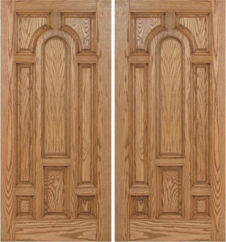 WDMA 60x80 Door (5ft by 6ft8in) Exterior Oak Carrick Double Door - 6ft8in Tall 1