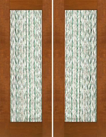 WDMA 60x96 Door (5ft by 8ft) Exterior Mahogany 2-1/4in Thick Double Doors Waterfall Casting Glass 1