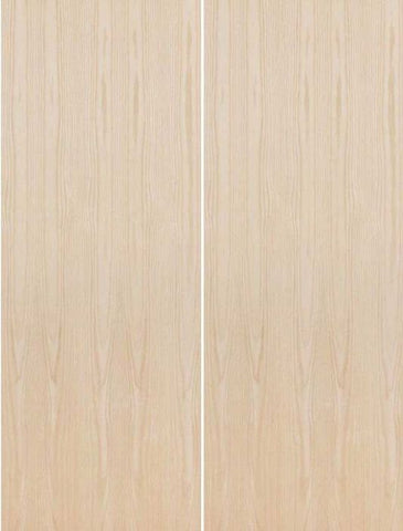 WDMA 72x84 Door (6ft by 7ft) Interior Swing Birch 84in Fire Rated Solid Mineral Core Flush Double Door|1-3/4in Thick 1