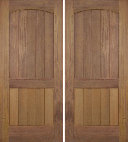 WDMA 72x96 Door (6ft by 8ft) Exterior Teak Mesa Rustic Double Door 1