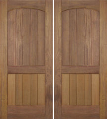 WDMA 72x96 Door (6ft by 8ft) Exterior Teak Mesa Rustic Double Door 1