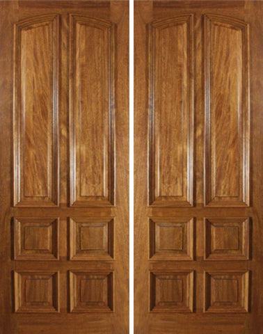 WDMA 72x96 Door (6ft by 8ft) Exterior Mahogany Bristol Double Door - 8ft Tall 1