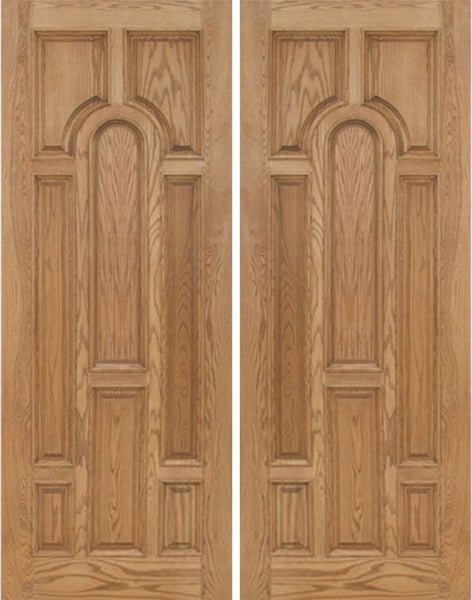 WDMA 72x96 Door (6ft by 8ft) Exterior Oak Carrick Double Door - 8ft Tall 1