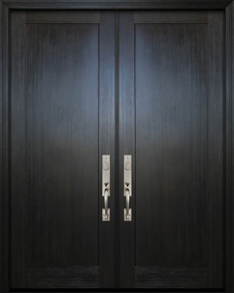 WDMA 72x96 Door (6ft by 8ft) Exterior Fir 96in Double Shaker 1 Panel Door 1