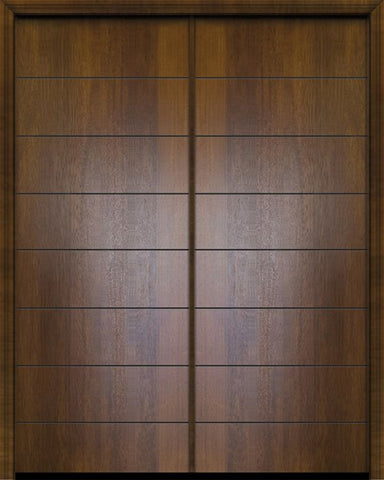 WDMA 84x96 Door (7ft by 8ft) Exterior Mahogany 42in x 96in Double Westwood Contemporary Door 1