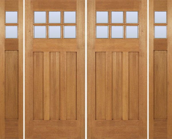 WDMA 96x80 Door (8ft by 6ft8in) Exterior Mahogany Randall Double Door/2side w/ DB Glass 1