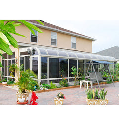 WDMA curved glass roof sunroom