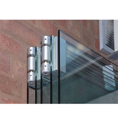 WDMA Aluminium Frameless Glass Folding Door