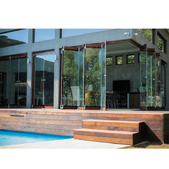 China WDMA Aluminium Frameless Folding Door