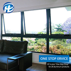 white Color aluminium shed window makers balcony courtyard patio patio horizontal awning curtain Aluminium glass Windows on China WDMA